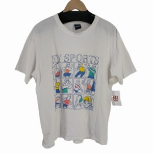 ONLY NY(オンリーニューヨーク) USA製 NY SPORTS プリント Tシャツ メンズ import：L 【中古】【ブランド古着バズストア】