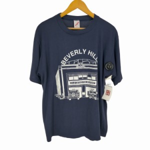 JERZEES(ジャージーズ) MADE IN USA フロントラバープリントTシャツ BEVERLY HILLS メンズ import：XL 【中古】【ブランド古着バズストア