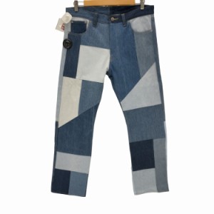 ANREALAGE(アンリアレイジ) 22SSDENIM PANEL PATCHWORK PANTS 4 メンズ JPN：48 【中古】【ブランド古着バズストア】