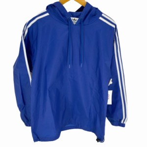 adidas(アディダス) バックロゴプリントサイドラインナイロンパーカー メンズ JPN：S 【中古】【ブランド古着バズストア】