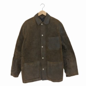 A.P.C.(アーペーセー) フランス製 スウェード スエード カウレザージャケット メンズ  2【中古】【ブランド古着バズストア】