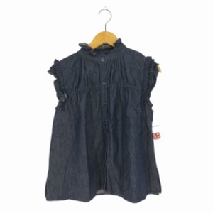 moussy(マウジー) DENIM RUFFLE BLOUSE デニムラッフルブラウス レディース FREE 【中古】【ブランド古着バズストア】