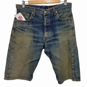 Levis(リーバイス) 90S ボタンフライ  テーパードデニムショートパンツ メンズ  W34【中古】【ブランド古着バズストア】