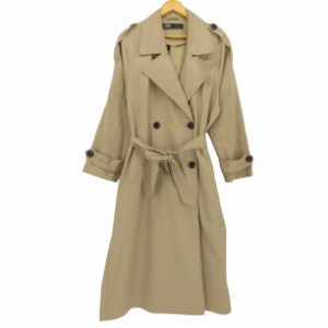 ZARA(ザラ) 23AW CLASSIC TRENCH COAT WITH BELT ベルト ダブルブレスト トレンチコート レディース import：M 【中古】【ブランド古着バ