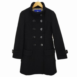 BURBERRY BLUE LABEL(バーバリーブルーレーベル) アンゴラ混ウールコート レディース  38【中古】【ブランド古着バズストア】