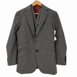 BLACK LABEL CRESTBRIDGE(ブラックレーベルクレストブリッジ) VITALE BARBERIS CANONICO super100s チェック柄3ピースセットアップ メン