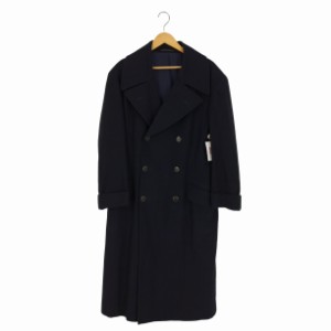 Yohji Yamamoto POUR HOMME(ヨウジヤマモトプールオム) 丸文字タグ ダブルチェスターコート メンズ JPN：M 【中古】【ブランド古着バズス