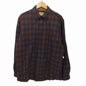 L.L.Bean(エルエルビーン) チェック柄 ロングスリーブシャツ メンズ import：M 【中古】【ブランド古着バズストア】