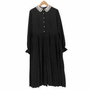 USED古着(ユーズドフルギ) {{m？petit by misako}} レース 足つきボタン マキシ ワンピース  レディース JPN：XL 【中古】【ブランド古着