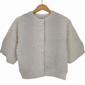 CLANE(クラネ) 23SS 3D DOT HALF SLEEVE KNIT CARDIGAN ポップコーンニットカーディガン レディース  1【中古】【ブランド古着バズストア