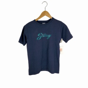 Stussy(ステューシー) USA製 ラメロゴTシャツ レディース JPN：S 【中古】【ブランド古着バズストア】