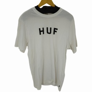 HUF(ハフ) S/S フロントロゴカットソー メンズ import：M 【中古】【ブランド古着バズストア】