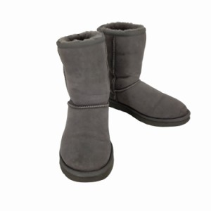 UGG Australia(アグオーストラリア) クラシックショート W CLASSIC SHORT ムートンブーツ ロゴ ミドル レディース  24【中古】【ブランド