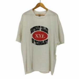 Hanes(ヘインズ) SOUTHEAST COLLEGE OF TECHNOLOGY XXL カレッジ ロゴ 三弾 S/S クルーネック Tシャツ メンズ import：XL 【中古】【ブラ