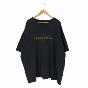 NAUTICA(ノーティカ) ロゴプリント オーバーサイズ クルーネックTシャツ メンズ 表記無 【中古】【ブランド古着バズストア】