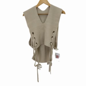 SOLOV(ソロヴ) MATAGI KNIT VEST リブニット ベスト レディース 表記無 【中古】【ブランド古着バズストア】