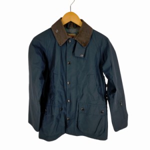 BARBOUR SOUTH SHIELD(バブアーサウスシールド) 襟コーデュロイ切替 裏地メッシュ ダブルジップ ナイロンジャケット ビデイルジャケット 