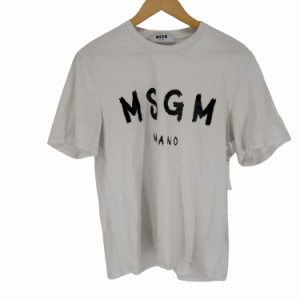 MSGM(エムエスジーエム) FRONT LOGO S/S TEE メンズ JPN：M 【中古】【ブランド古着バズストア】