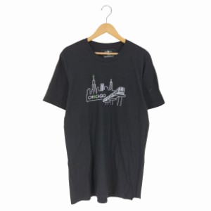 USED古着(ユーズドフルギ) {{SHAKE SHACK}}  タウンプリント  クルーネックTシャツ メンズ import：L 【中古】【ブランド古着バズストア