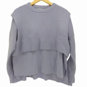 moussy(マウジー) LAYERED RIB セーター レディース FREE 【中古】【ブランド古着バズストア】