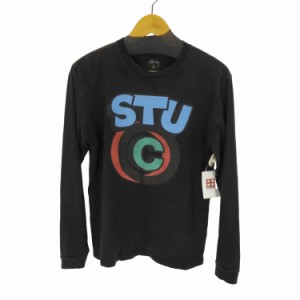 Stussy(ステューシー) STU プリントL/S TEE メンズ import：M 【中古】【ブランド古着バズストア】