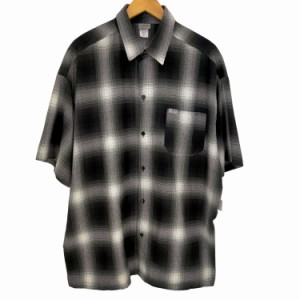 CALTOP(キャルトップ) USA製 オンブレチェック半袖シャツ メンズ  2XL【中古】【ブランド古着バズストア】