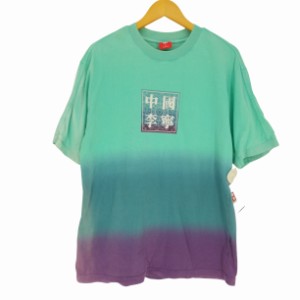 LI-NING(リーニン) タイダイ染 ロゴ プリント S/S Tシャツ メンズ import：XL 【中古】【ブランド古着バズストア】