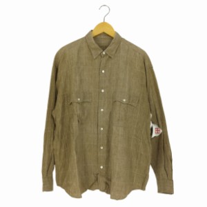 PORTER CLASSIC(ポータークラシック) ROLL UP LINEN CHECK SHIRT ロールアップリネンチェックシャツ メンズ JPN：XL 【中古】【ブランド