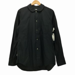 BLACK COMME des GARCONS(ブラックコムデギャルソン) 2020AW 丸襟 長袖シャツ コットン ラウンドカラーシャツ レディース JPN：L 【中古