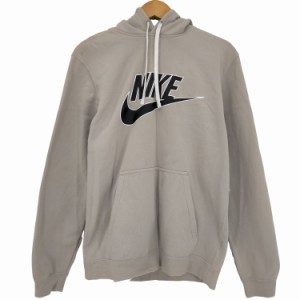 NIKE(ナイキ) ロゴプリント プルオーバーフーディ パーカー メンズ JPN：M 【中古】【ブランド古着バズストア】