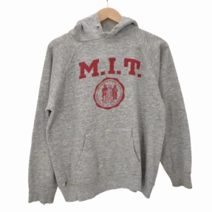 Champion(チャンピオン) 80S トリコタグ M.I.T.  カレッジロゴ プルオーバーパーカー メンズ import：L 【中古】【ブランド古着バズスト