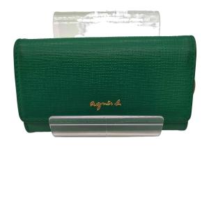 【新品未使用】Agnes b アニエス・ベー　キーケース兼小銭入れ　グリーン 先着1点 agnes b. アニエスベー キーケース グリーン 緑 ロゴ