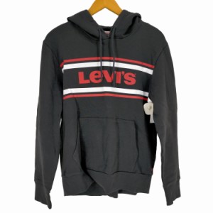 Levis(リーバイス) フロントラバー ロゴプリント フーディー メンズ JPN：S 【中古】【ブランド古着バズストア】