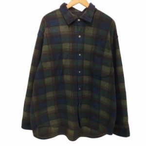 USED古着(ユーズドフルギ) {{BENCHILINE}}90〜2000s チェック柄フリース長袖シャツ メンズ import：XL 【中古】【ブランド古着バズストア