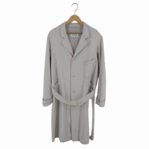 Maison Margiela(メゾンマルジェラ) 21SS 10 Off-White Linen Trench Coat メンズ FR：44 【中古】【ブランド古着バズストア】