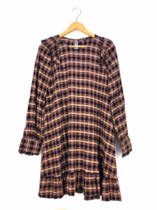 ZARA(ザラ) RUFFLED PLAID DRESS フリルワンピース レディース import：M 【中古】【ブランド古着バズストア】