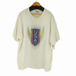 NIKE(ナイキ) 90s MADE IN USA フロントUSAプリント S/S Tシャツ メンズ import：XL 【中古】【ブランド古着バズストア】