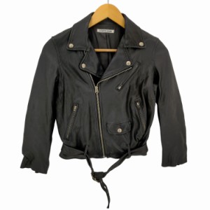 beautiful people(ビューティフルピープル) 14AW shrink leather riders jacket レディース  140【中古】【ブランド古着バズストア】