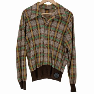 USED古着(ユーズドフルギ) {{manchester shirt company}}L/Sチェック柄 開襟シャツ メンズ JPN：XL 【中古】【ブランド古着バズストア】