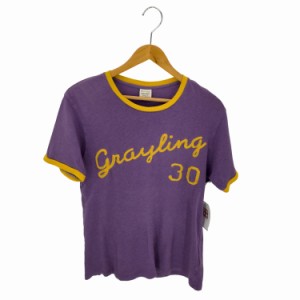 Champion(チャンピオン) ステッチロゴ リンガーT レディース JPN：M 【中古】【ブランド古着バズストア】