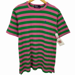 Polo by RALPH LAUREN(ポロバイラルフローレン) マルチボーダー半袖カットソー メンズ  M【中古】【ブランド古着バズストア】