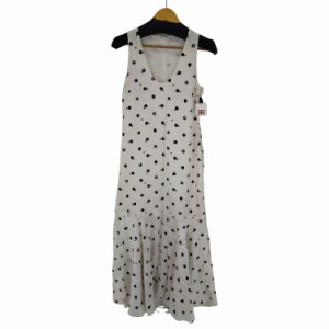 ROSETTA GETTY(ロゼッタゲッティ) 20SS bauhaus dot printed シルク ロングワンピース ノースリーブ ドット 水玉 レディース JPN：0 【中