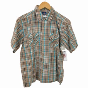 Dickies(ディッキーズ) チェックレギュラーカラーS/Sシャツ メンズ  L 16/18【中古】【ブランド古着バズストア】