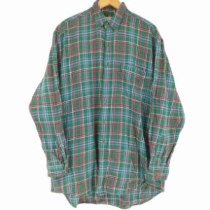 Abercrombie(アバクロンビー) 90S BDチェックシャツ BIG SHIRTS メンズ  M【中古】【ブランド古着バズストア】