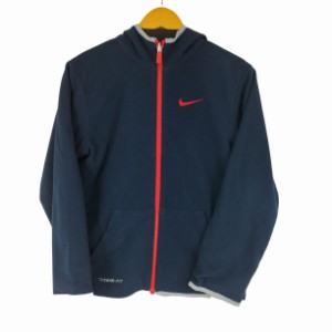 NIKE(ナイキ) 復刻 紺タグ THERMA-FIT リバーシブルフリースフーデッドジャケット レディース import：L 【中古】【ブランド古着バズスト