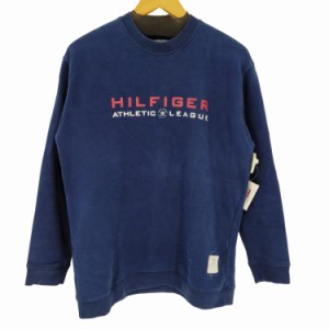 TOMMY HILFIGER(トミーヒルフィガー) ロゴプリントスウェットプルオーバー メンズ  XL【中古】【ブランド古着バズストア】