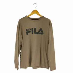 FILA(フィラ) フロントプリント L/S Tシャツ メンズ  3XL【中古】【ブランド古着バズストア】