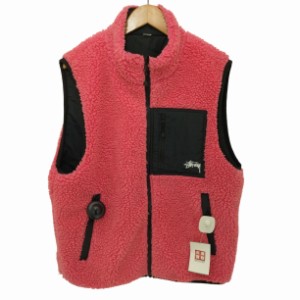 Stussy(ステューシー)  Sherpa Reversible Vest リバーシブルフリースベスト メンズ JPN：M 【中古】【ブランド古着バズストア】