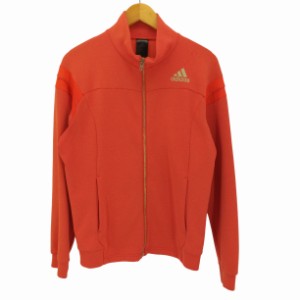 adidas(アディダス) 3Dパイル WU ジャケット トラック ジャージ メンズ JPN：M 【中古】【ブランド古着バズストア】