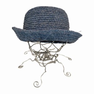 KIJIMA TAKAYUKI(キジマタカユキ) 22SS RAFFIA METRO HAT 帽子 ラフィアハット レディース L 【中古】【ブランド古着バズストア】